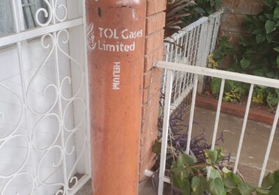 47L High Pressure Gas Cylinder — Full View