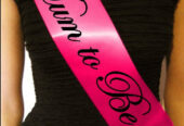 Mum-To-Be Baby Shower Sash Kit — Pink, Blue & White | Nairobi