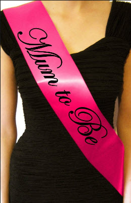 Mum-To-Be Baby Shower Sash Kit — Pink, Blue & White | Nairobi