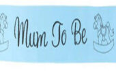 Mum-To-Be Baby Shower Sash Kit — Pink, Blue & White | Nairobi