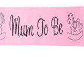 Mum-To-Be Baby Shower Sash Kit — Pink, Blue & White | Nairobi