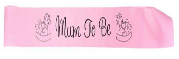 Mum-To-Be Baby Shower Sash Kit — Pink, Blue & White | Nairobi