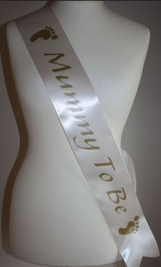 Mum-To-Be Baby Shower Sash Kit — Pink, Blue & White | Nairobi