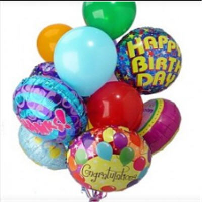 Coloured Helium Balloons — Silver, Grey, Blue & Black | Nairobi