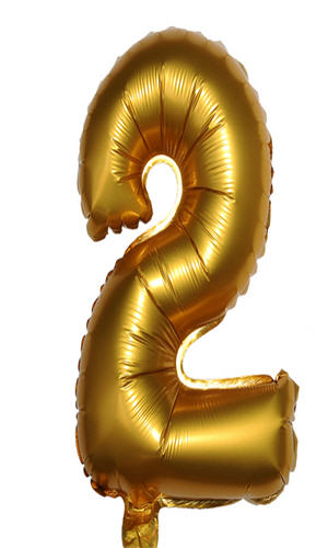 Gold Foil Number Balloons — Age Balloons 1 to 8 | Nairobi