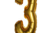 Gold Foil Number Balloons — Age Balloons 1 to 8 | Nairobi
