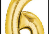 Gold Foil Number Balloons — Age Balloons 1 to 8 | Nairobi