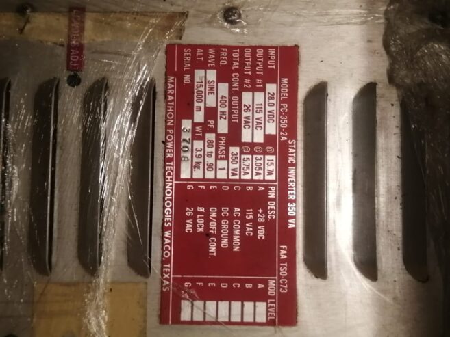 Static Inverter (Part Number: PC-350-2A)