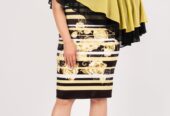Cape Detail Pencil Dress – Available in Multiple Colors