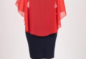 Drape Detail Fitted Dress