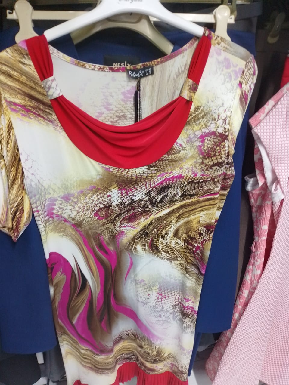 Bold Elegance Print Dress