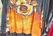 Fiery Elegance Floral Dress