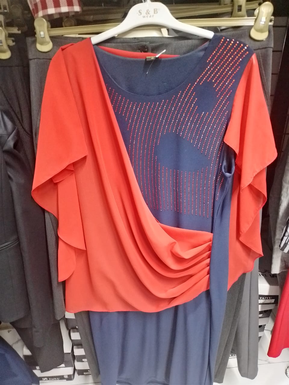 Red Bloom Elegance Dress