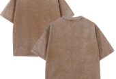 Acid Washed Casual Men’s Casual Short Sleeve T-Shirt