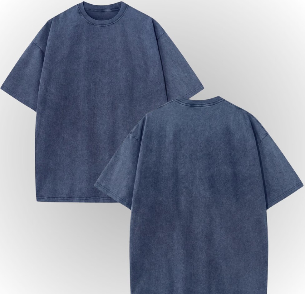 Acid Washed Casual Men’s Casual Short Sleeve T-Shirt